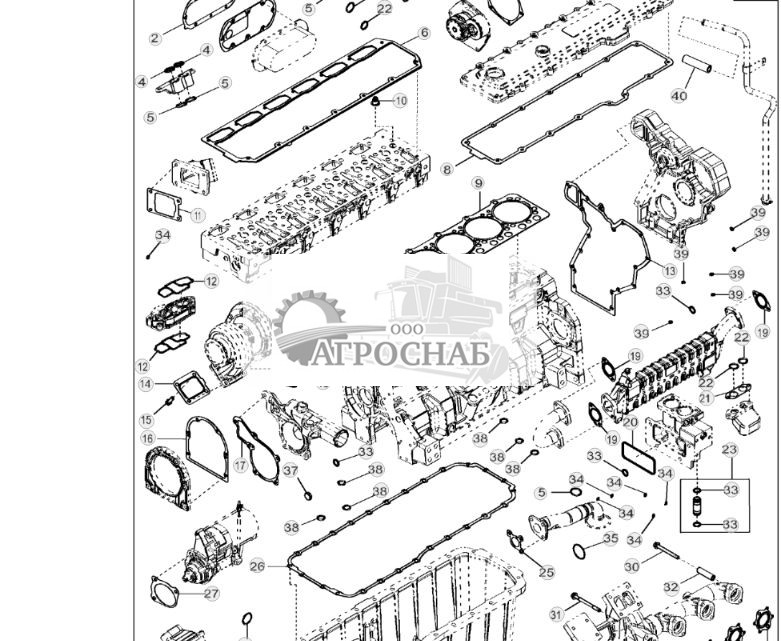 9901 Комплект прокладок двигателя - ST23177 104.jpg